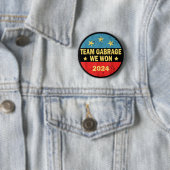 Team Garbage Wir gewannen Team Garbage für Trump 2 Button (Beispiel)