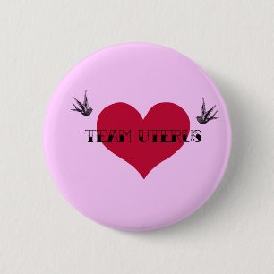 Team-Gebärmutter-Knopf Button