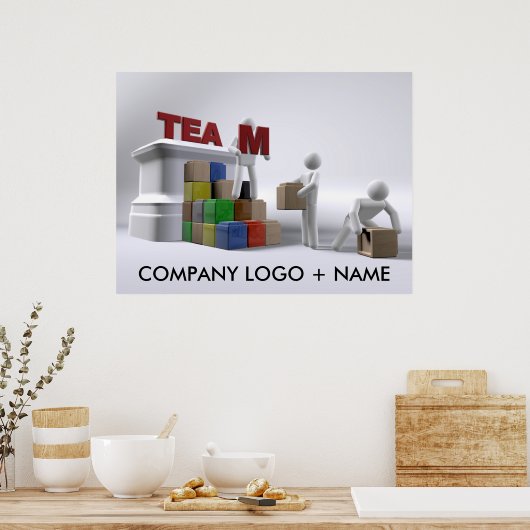 Team Gebäude (anpassbar) Poster in verschiedenen G (Küche)