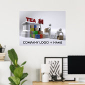 Team Gebäude (anpassbar) Poster in verschiedenen G (Heimbüro)