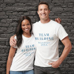 Team Gebäude T - Shirt<br><div class="desc">Ein Team-Gebäude-T - Shirt,  ideal für die Mitarbeiter,  die an den Team-Gebäude-Aktivitäten. Nutzen Sie es für die Mitarbeiter des Unternehmens. Sie können den Text ändern,  indem Sie den T - Shirt,  die Schriftart,  die Textgröße und die Textfarbe personalisieren.</div>