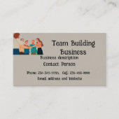 Team Gebäude Teamwork Visitenkarte (Vorderseite)