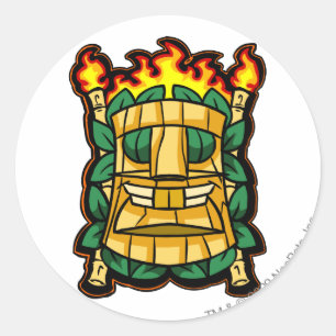 Team-Geheimnis-Insel-Logo Runder Aufkleber