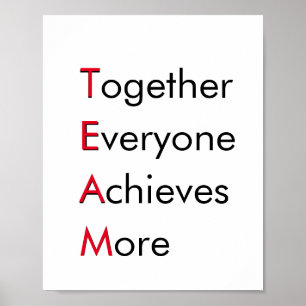 TEAM - Gemeinsam erreicht jeder mehr Inspiration Poster