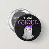 Team Ghoul Halloween Genderenthüllung Button (Vorne & Hinten)