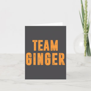 Team Ginger Irischer Rotschopf Lustiger St. Patric Karte