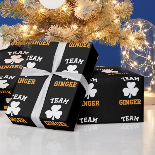 Team Ginger Red Head Funny Irish St Patrick's Day Geschenkpapier (Feiertage)