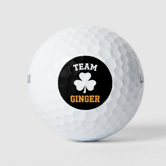 Team Ginger Red Head Funny Irish St Patrick's Day Golfball (Vorderseite)