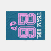 Team Girl 2026 Gender Reveal Party Baby Announceme Fleecedecke (Vorderseite (Horizontal))