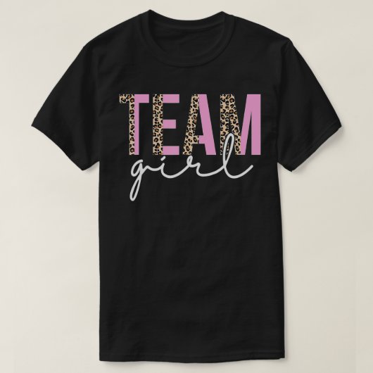 Team Girl Baby Shower Gender Reveal Party Niedlich T-Shirt (Design vorne)