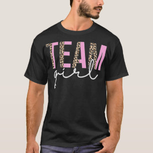 Team Girl Baby Shower Gender Reveal Party Niedlich T-Shirt