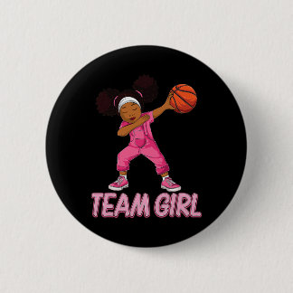 Team Girl Bysketbyll Bbyll Player Button