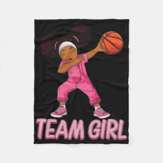 Team Girl Bysketbyll Bbyll Player Fleecedecke