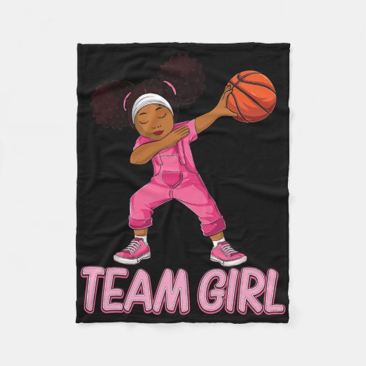 Team Girl Bysketbyll Bbyll Player Fleecedecke (Vorderseite)