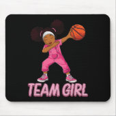 Team Girl Bysketbyll Bbyll Player Mousepad (Vorne)