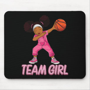 Team Girl Bysketbyll Bbyll Player Mousepad