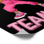 Team Girl Bysketbyll Bbyll Player Poster (Ecke)