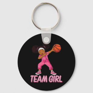 Team Girl Bysketbyll Bbyll Player Schlüsselanhänger