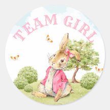 Team Girl Gender Reveal Abstimmung Peter Thrabbit