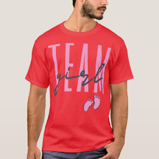 Team Girl Gender Reveal Baby Shower Pink or Blue T-Shirt