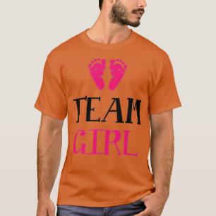 Team Girl Gender Reveal Baby Shower Women Männer T-Shirt