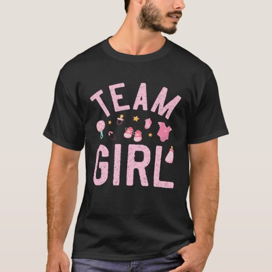 Team Girl  Gender Reveal Party  for Mom and Dad T-Shirt (Vorderseite)