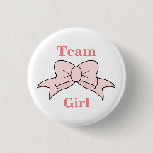 Team Girl Pink Bow Gender Reveal