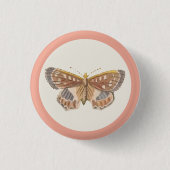 Team Girl Pink Butterfly Button (Vorderseite)
