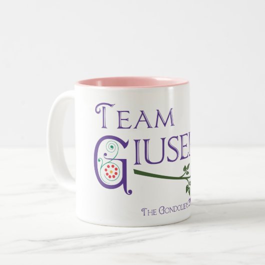 Team-Giuseppe-Tasse Zweifarbige Tasse (Vorderseite Links)