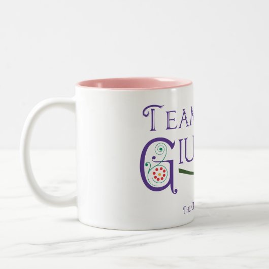 Team-Giuseppe-Tasse Zweifarbige Tasse (Links)