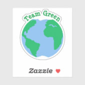 Team Green Earth Aufkleber (Blatt)
