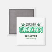 TEAM GREEN Mitglied Magnet (Vorderseite/Rückseite)