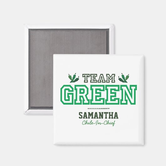 TEAM GREEN Mitglied Magnet (Vorderseite/Rückseite)