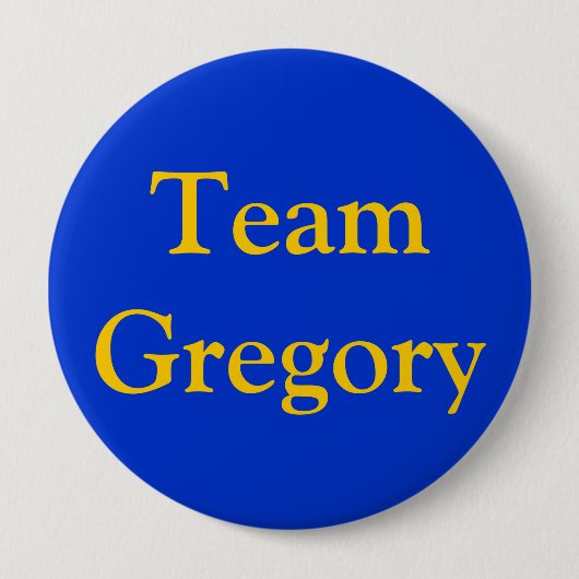 Team Gregory Button (Vorderseite)