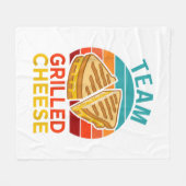 Team Grilled Cheese Funny Sandwich Lover Graphic Fleecedecke (Vorderseite (Horizontal))