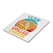 Team Grilled Cheese Funny Sandwich Lover Graphic Fliese (Seite)