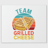 Team Grilled Cheese Funny Sandwich Lover Graphic Geschenkpapier (Flach)