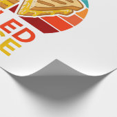 Team Grilled Cheese Funny Sandwich Lover Graphic Geschenkpapier (Ecke)