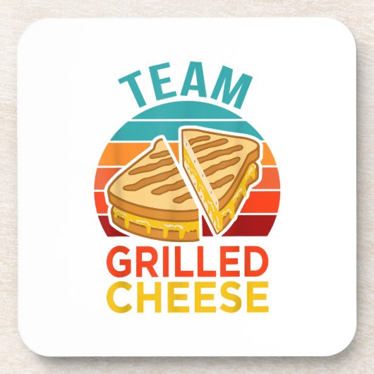 Team Grilled Cheese Funny Sandwich Lover Graphic Getränkeuntersetzer (Vorderseite)