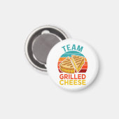 Team Grilled Cheese Funny Sandwich Lover Graphic Magnet (Vorderseite/Rückseite)