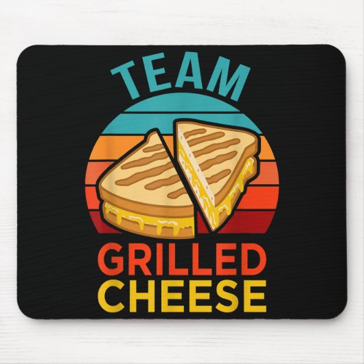 Team Grilled Cheese Funny Sandwich Lover Graphic Mousepad (Vorne)