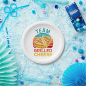 Team Grilled Cheese Funny Sandwich Lover Graphic Pappteller (Party)