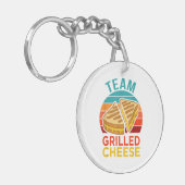 Team Grilled Cheese Funny Sandwich Lover Graphic Schlüsselanhänger (Vorderseite links)