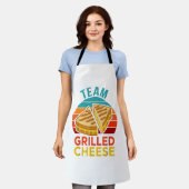 Team Grilled Cheese Funny Sandwich Lover Graphic Schürze (Getragen)