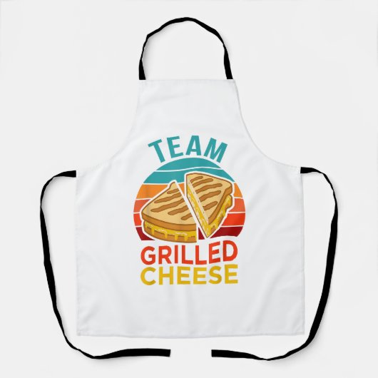 Team Grilled Cheese Funny Sandwich Lover Graphic Schürze (Vorderseite)
