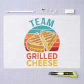 Team Grilled Cheese Funny Sandwich Lover Graphic Seidenpapier (Handwerk)