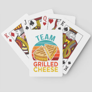 Team Grilled Cheese Funny Sandwich Lover Graphic Spielkarten