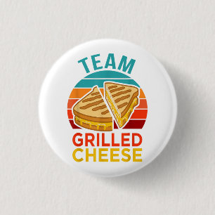 Team Grilled Cheese Lustiges Sandwich-Liebhaber Gr Button