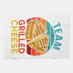 Team Grilled Cheese Lustiges Sandwich-Liebhaber Gr Geschirrtuch