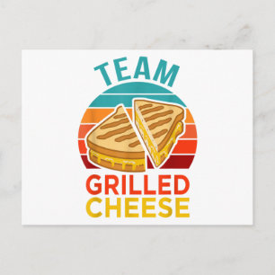 Team Grilled Cheese Lustiges Sandwich-Liebhaber Gr Postkarte